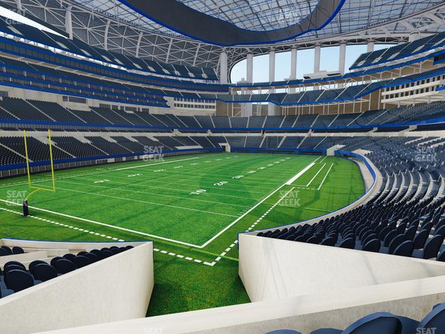 Seating view for SoFi Stadium Section Club 125