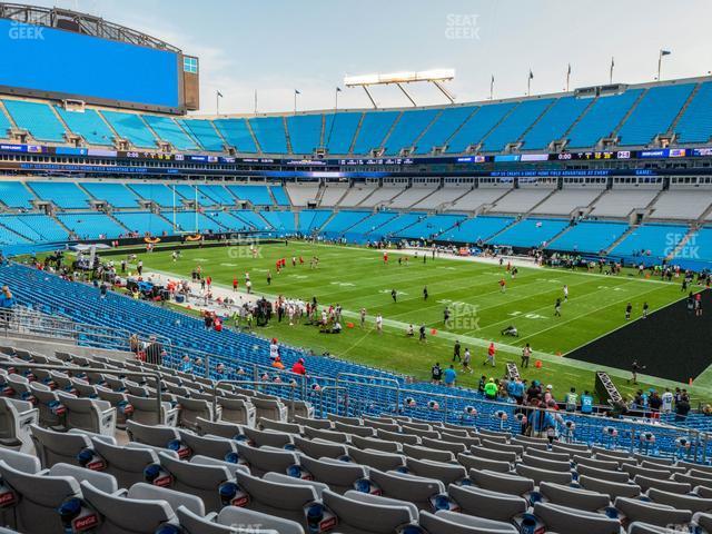 Seating view for Bank of America Stadium Section 310