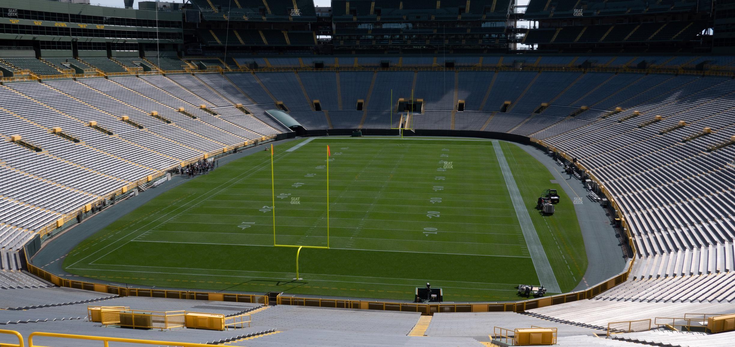 Seating view for Lambeau Field Section 302