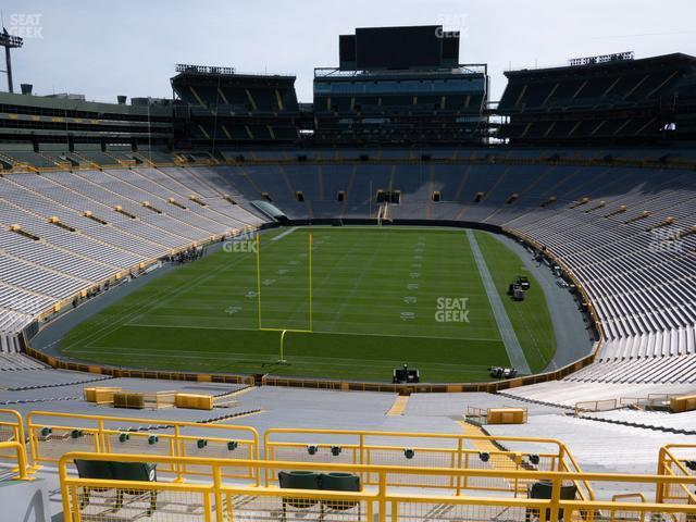 Seating view for Lambeau Field Section 302