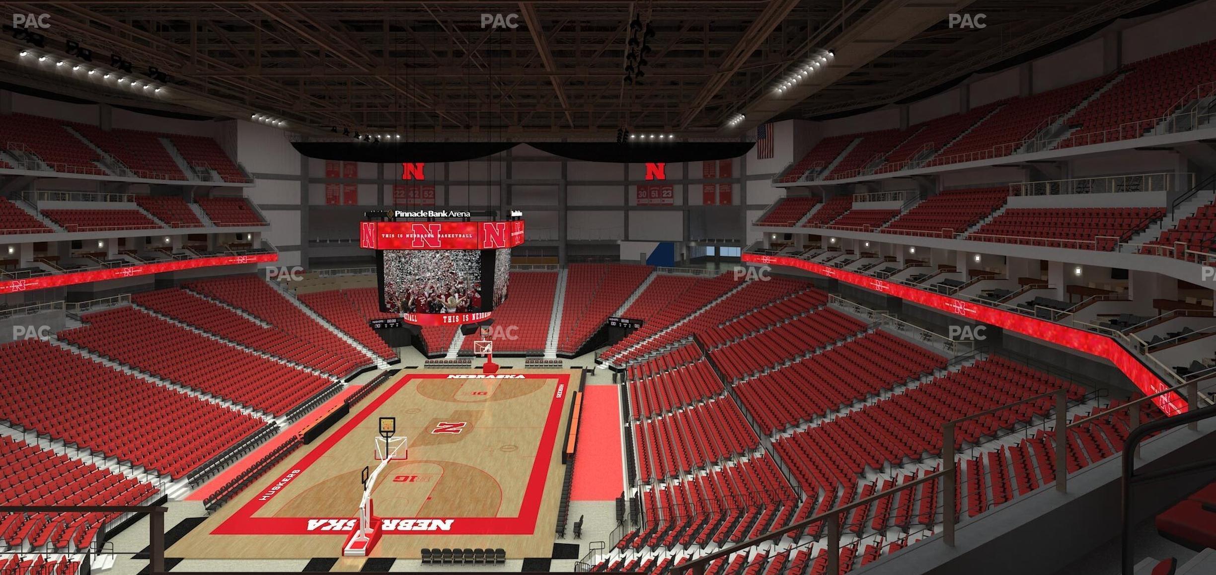 Seating view for Pinnacle Bank Arena Section 210