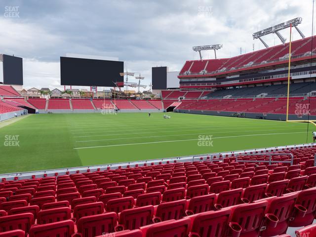 Seating view for Raymond James Stadium Section 121