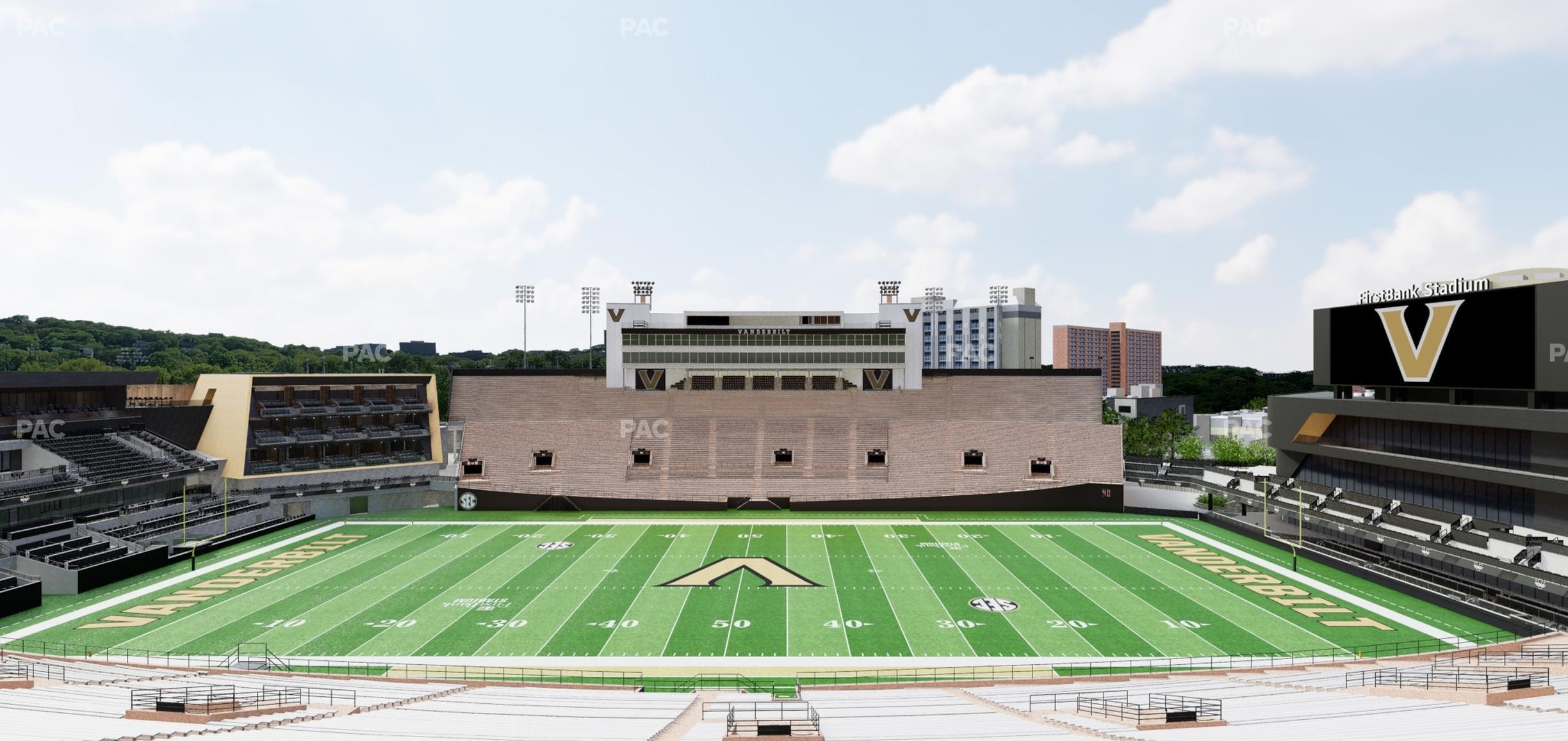 Seating view for FirstBank Stadium Section S