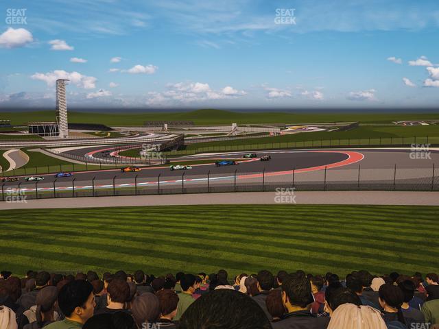 Seating view for Circuit of The Americas Section Turn 1 Grandstand 3