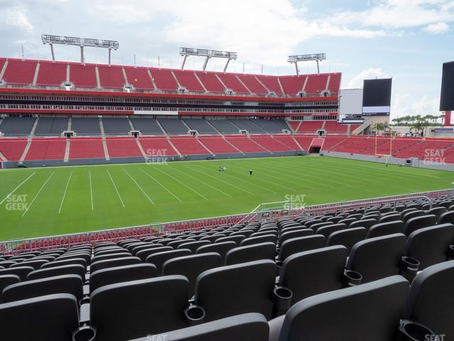 Seating view for Raymond James Stadium Section 208