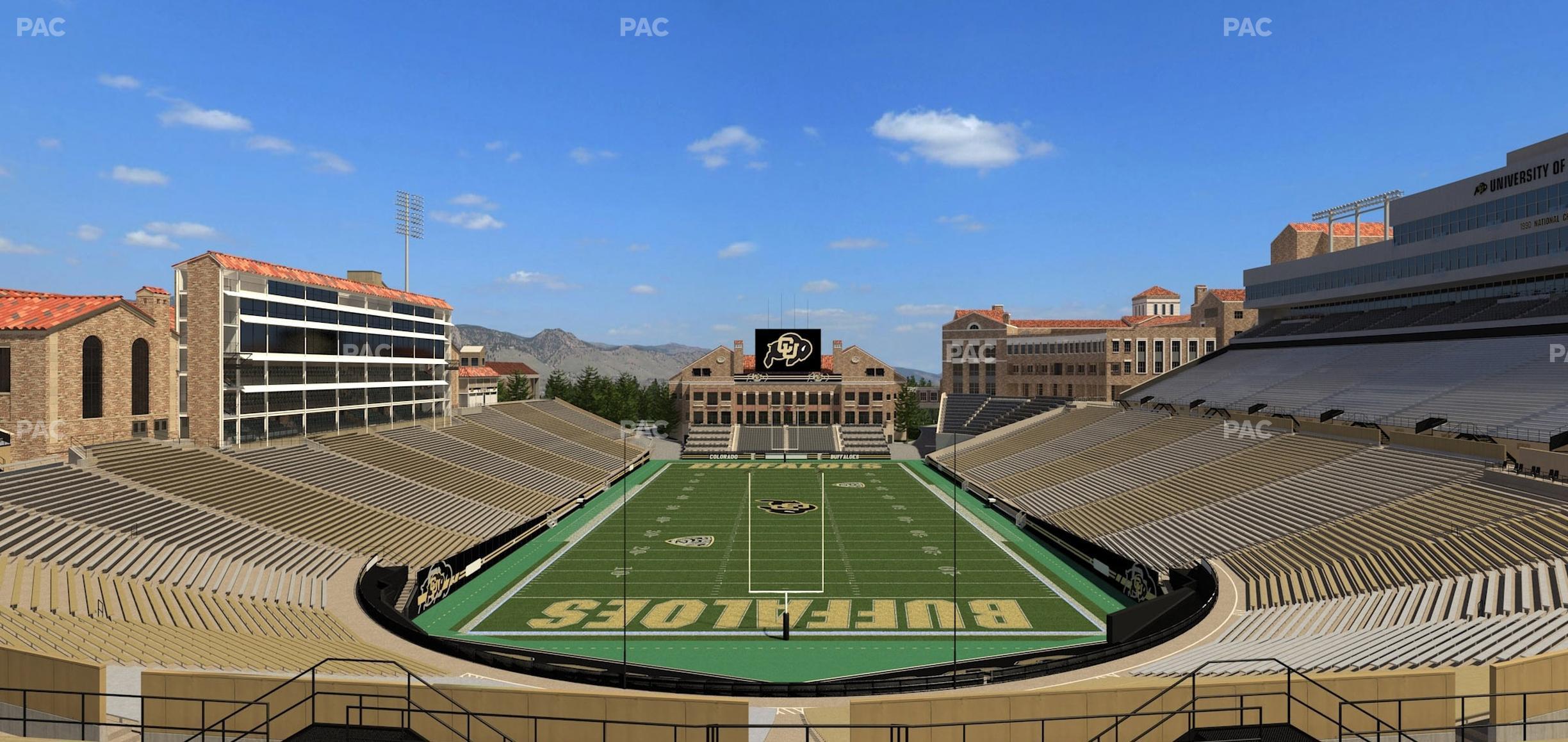 Seating view for Folsom Field Section 209