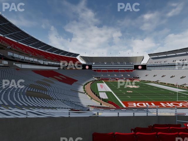 Seating view for Bryant Denny Stadium Section South Zone 9