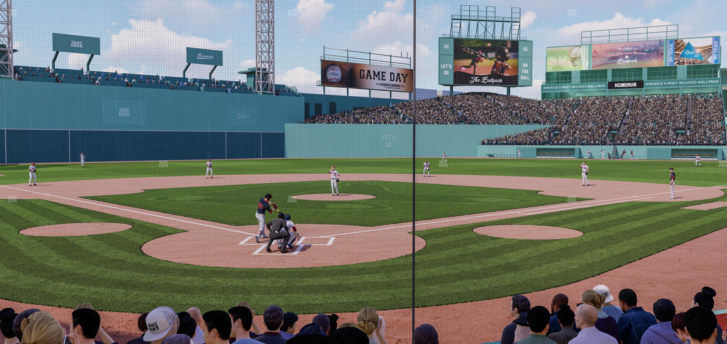 Seating view for Fenway Park Section Field Box 43