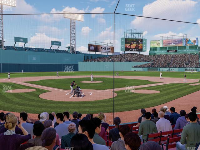 Seating view for Fenway Park Section Field Box 43