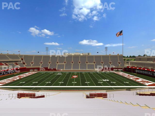 Seating view for Memorial Stadium - Indiana Section 6