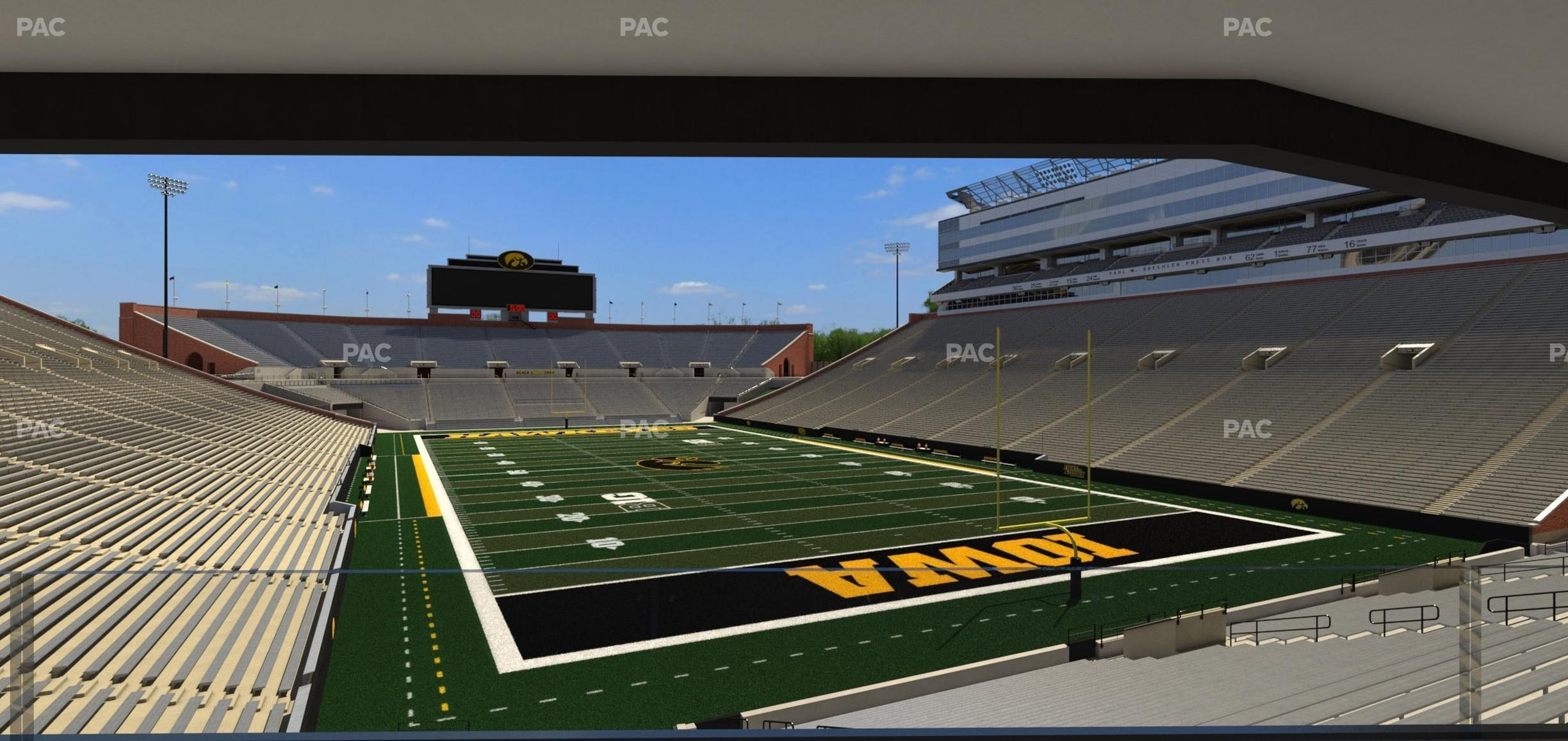 Seating view for Kinnick Stadium Section Ironmen Box 17