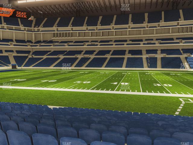 Seating view for Lucas Oil Stadium Section 139