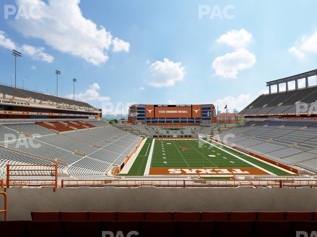 Seating view for Darrell K Royal - Texas Memorial Stadium Section Touchdown Club 17 C