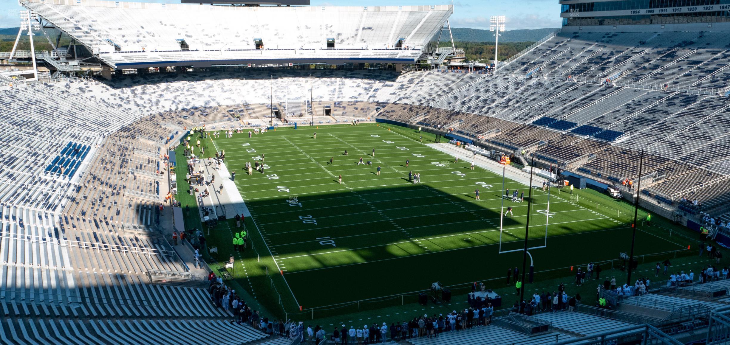 Seating view for Beaver Stadium Section South H Club