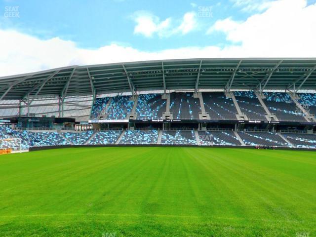 Seating view for Allianz Field Section Field Club 9