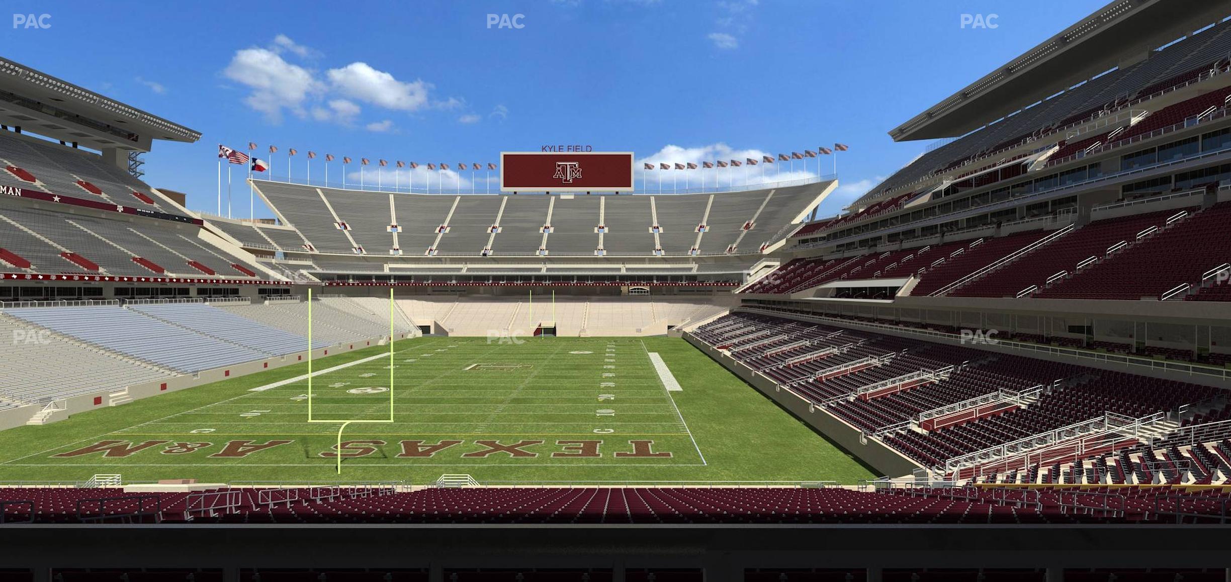 Seating view for Kyle Field Section 116