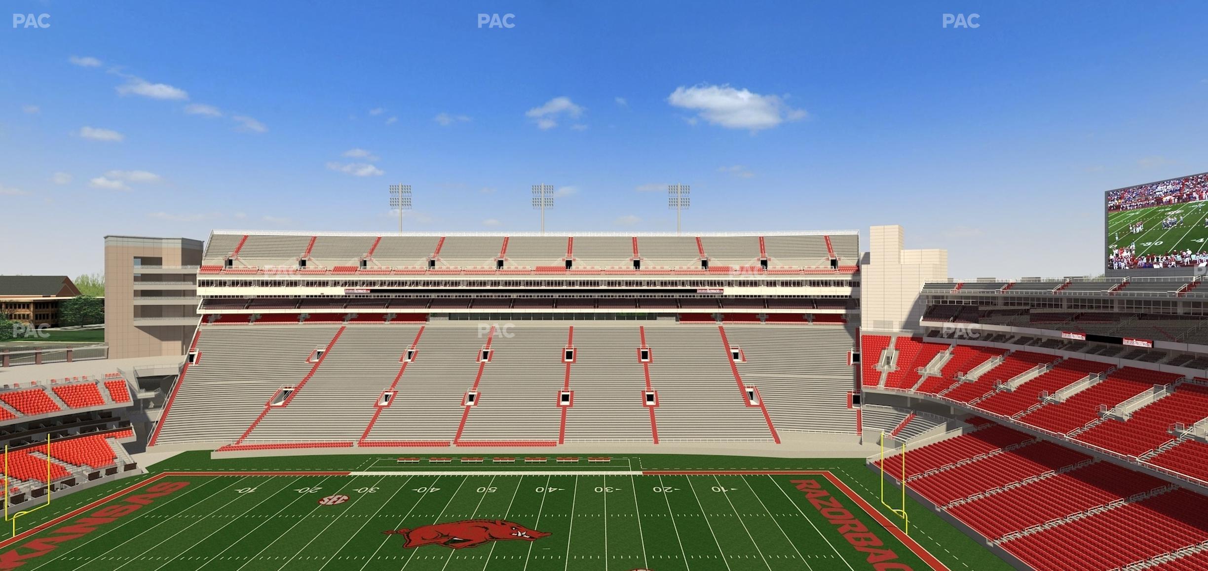 Seating view for Razorback Stadium Section 503 2