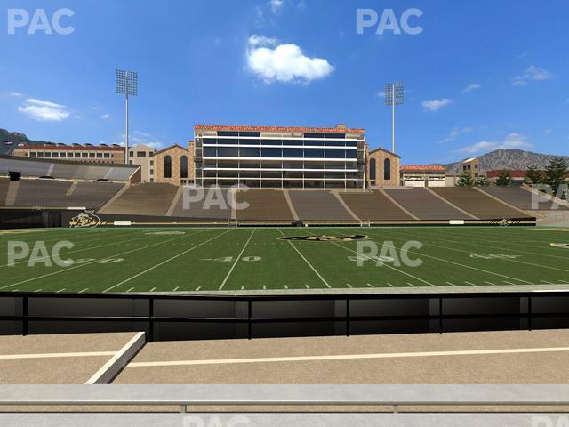 Seating view for Folsom Field Section 117