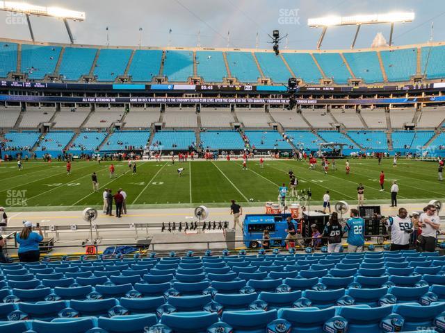 Seating view for Bank of America Stadium Section 132