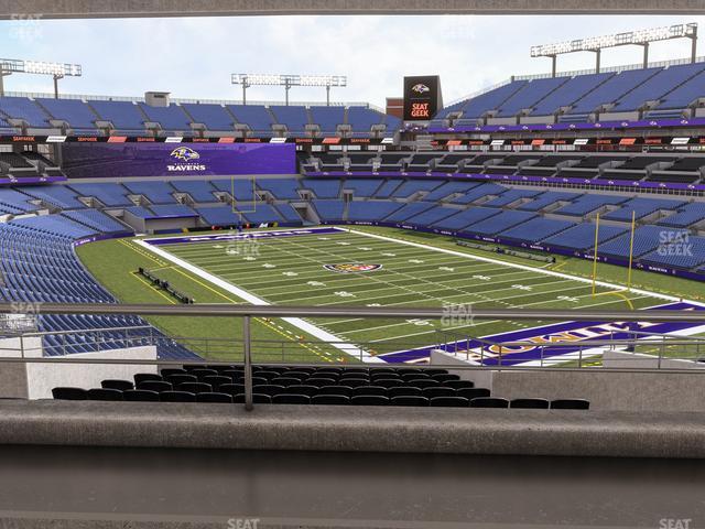 Seating view for M&T Bank Stadium Section Suite 301