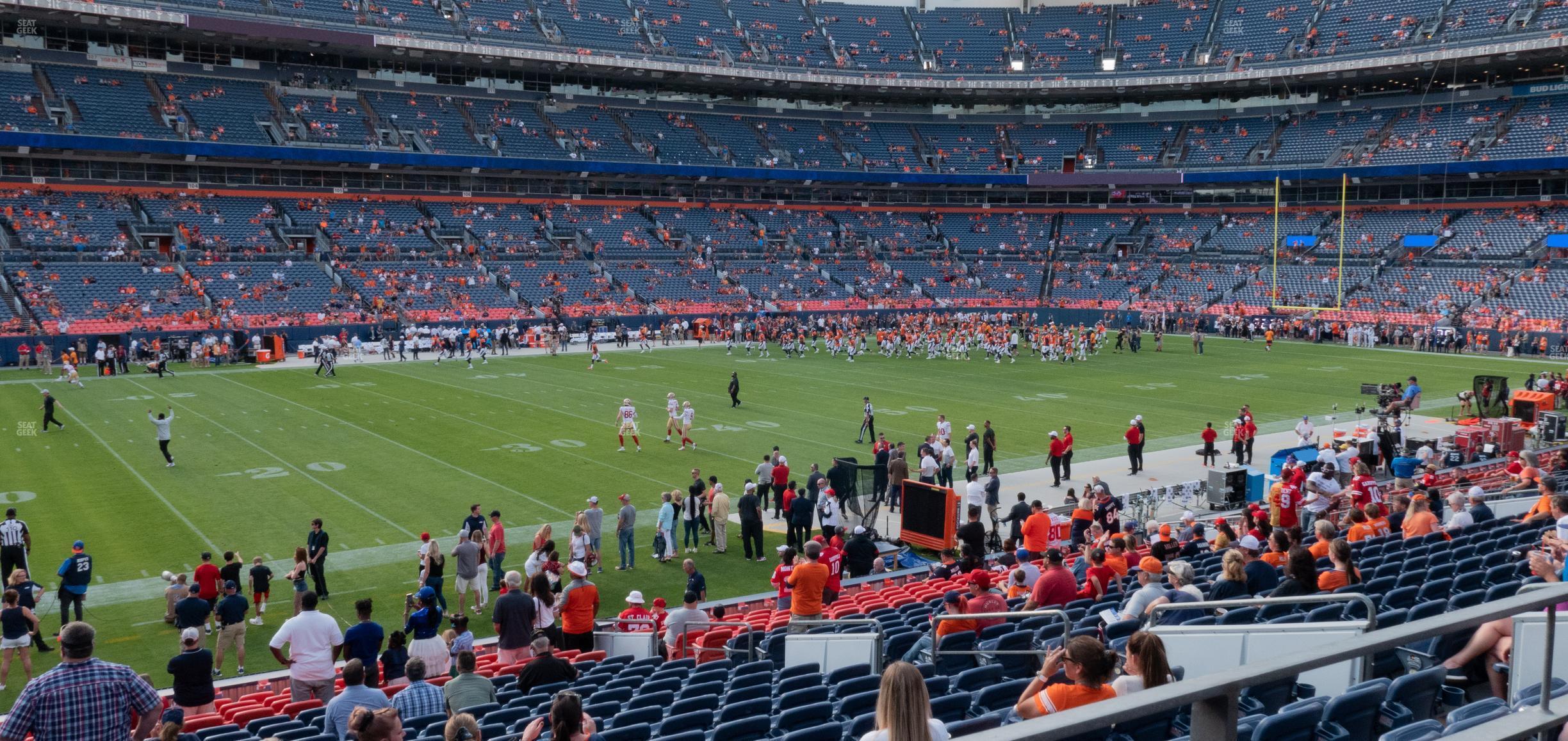 Seating view for Empower Field at Mile High Section 126