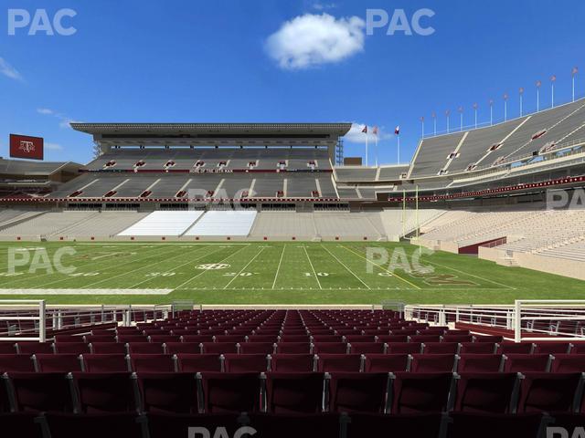 Seating view for Kyle Field Section Field Box 4