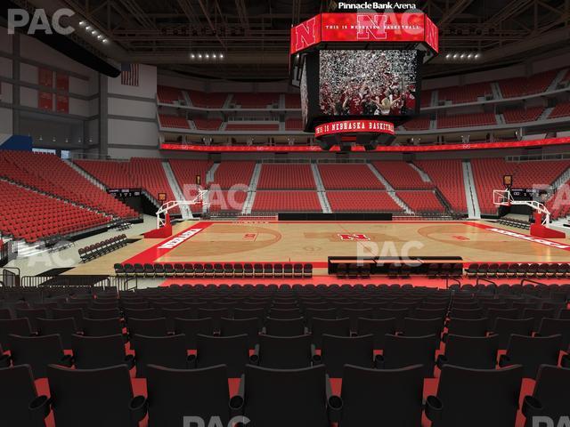 Seating view for Pinnacle Bank Arena Section 118