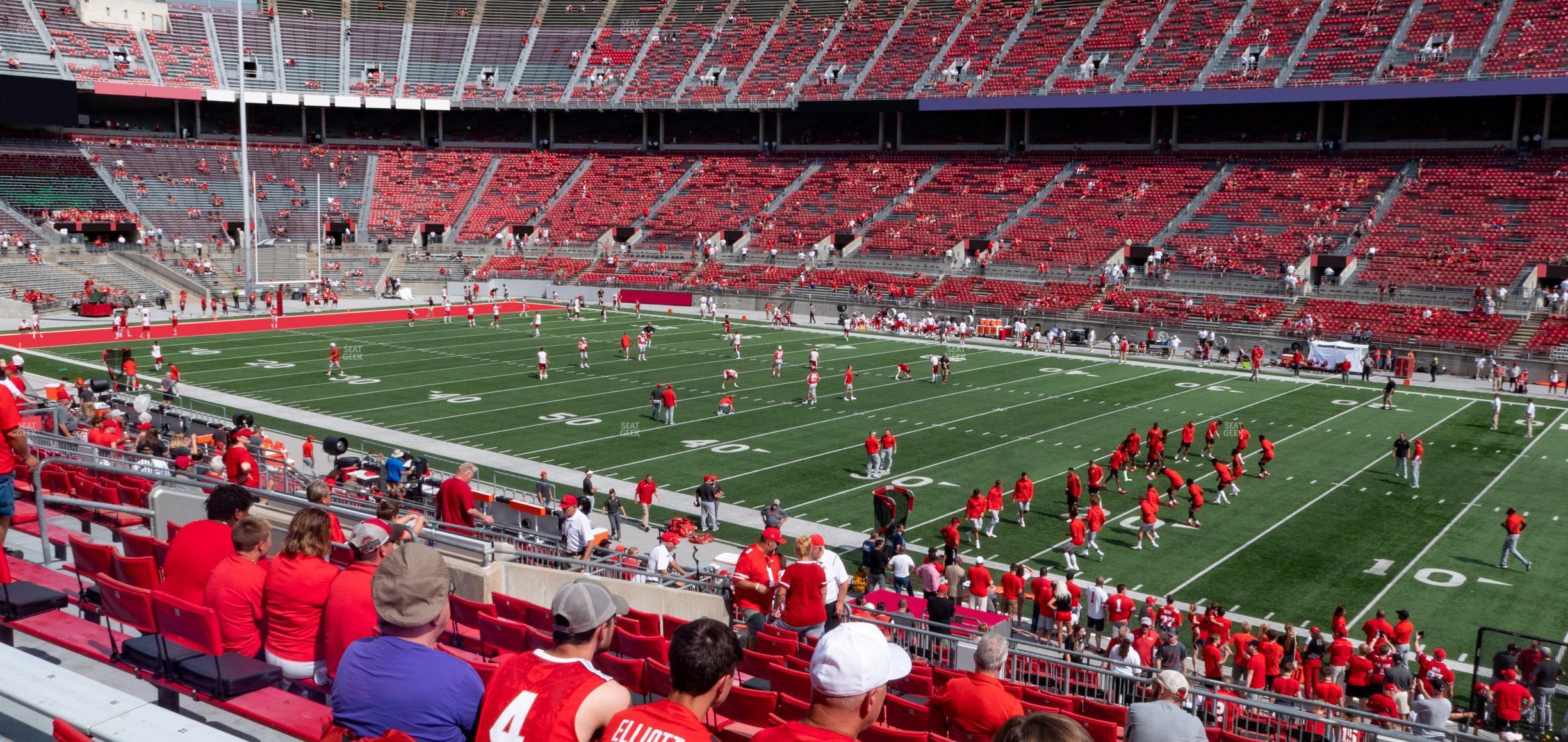 Seating view for Ohio Stadium Section 25 A