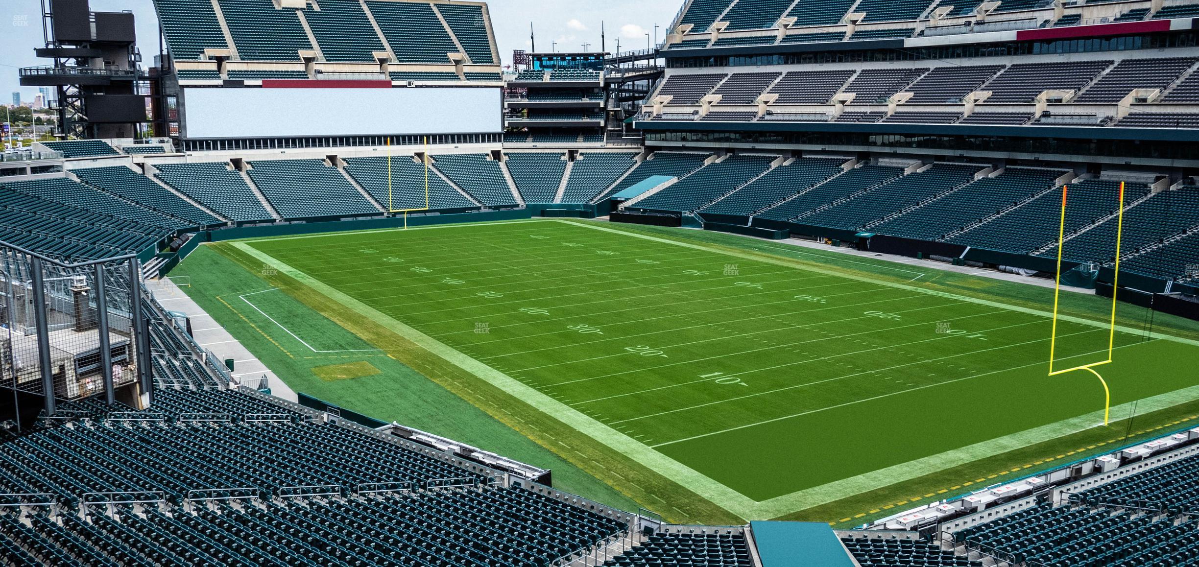 Seating view for Lincoln Financial Field Section Southwest Terrace