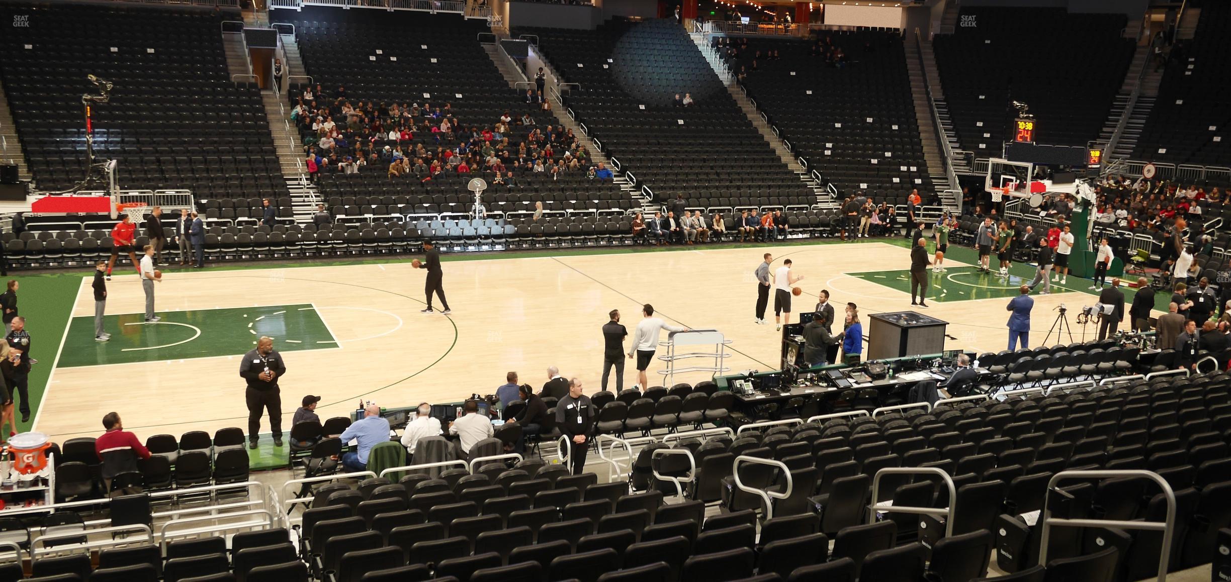 Seating view for Fiserv Forum Section 118