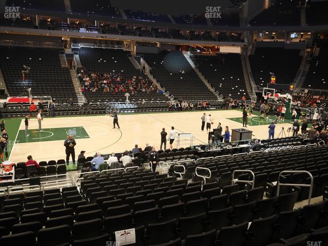 Seating view for Fiserv Forum Section 118