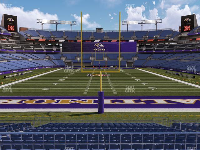 Seating view for M&T Bank Stadium Section 140