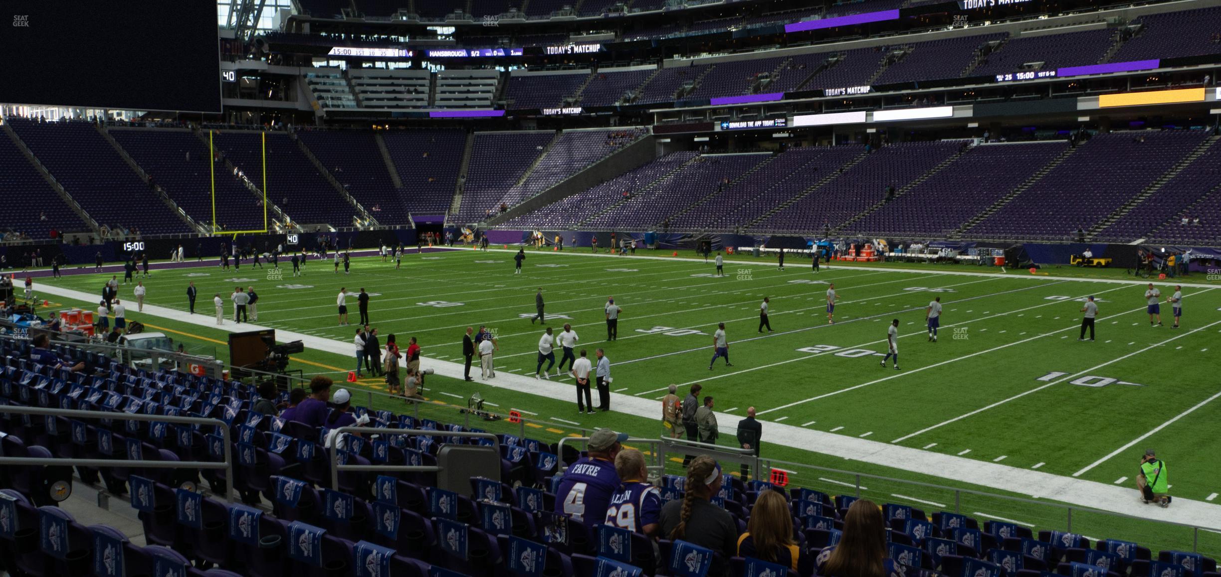 Seating view for U.S. Bank Stadium Section 127