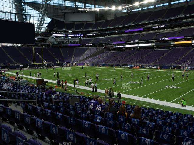 Seating view for U.S. Bank Stadium Section 127