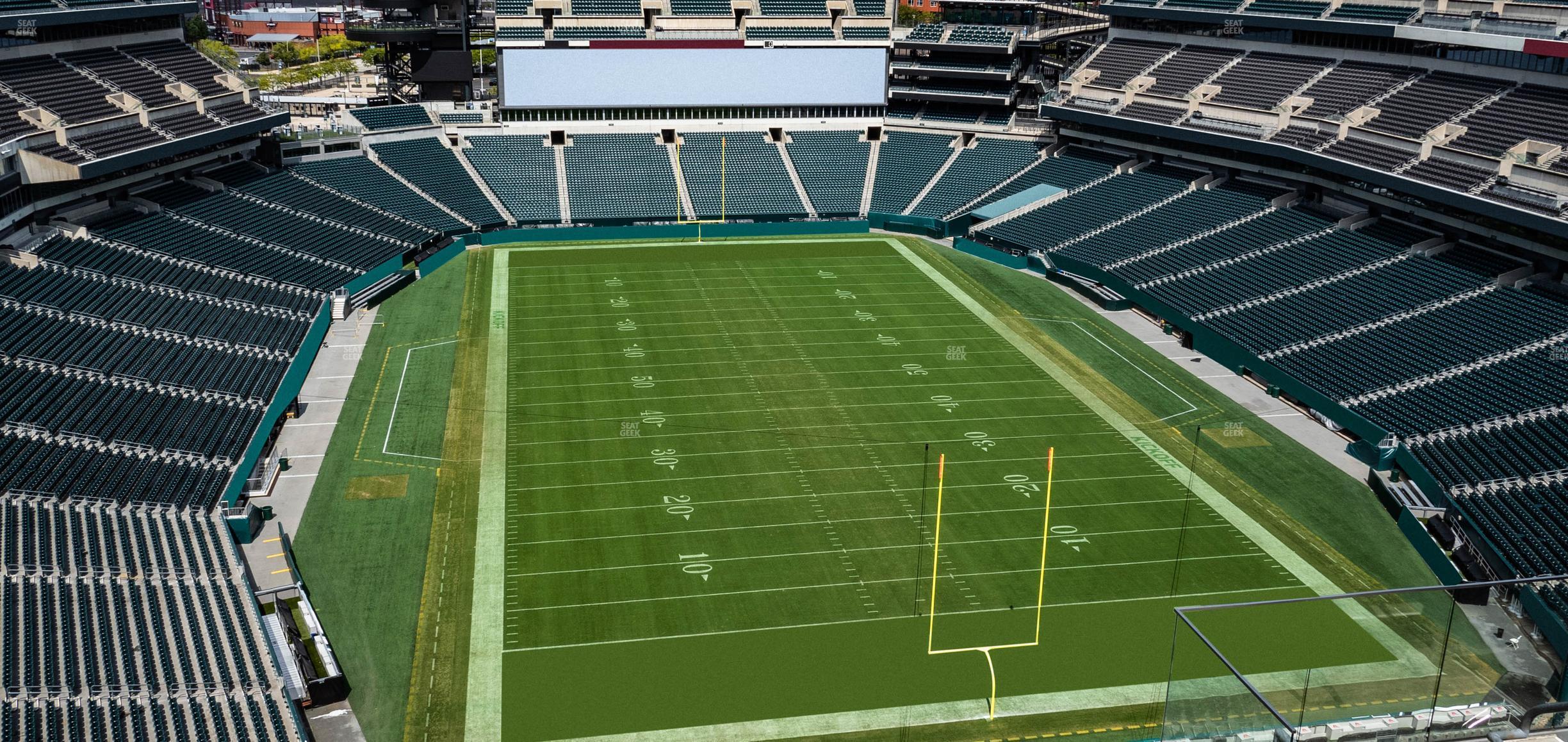 Seating view for Lincoln Financial Field Section 210