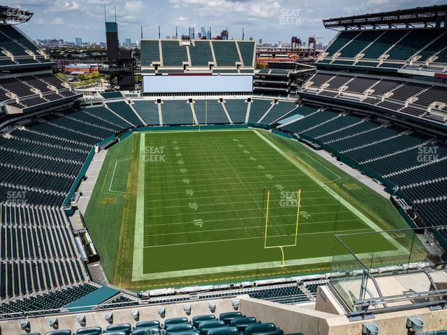 Seating view for Lincoln Financial Field Section 210