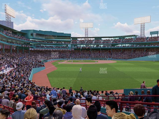 Seating view for Fenway Park Section Right Field Box 88