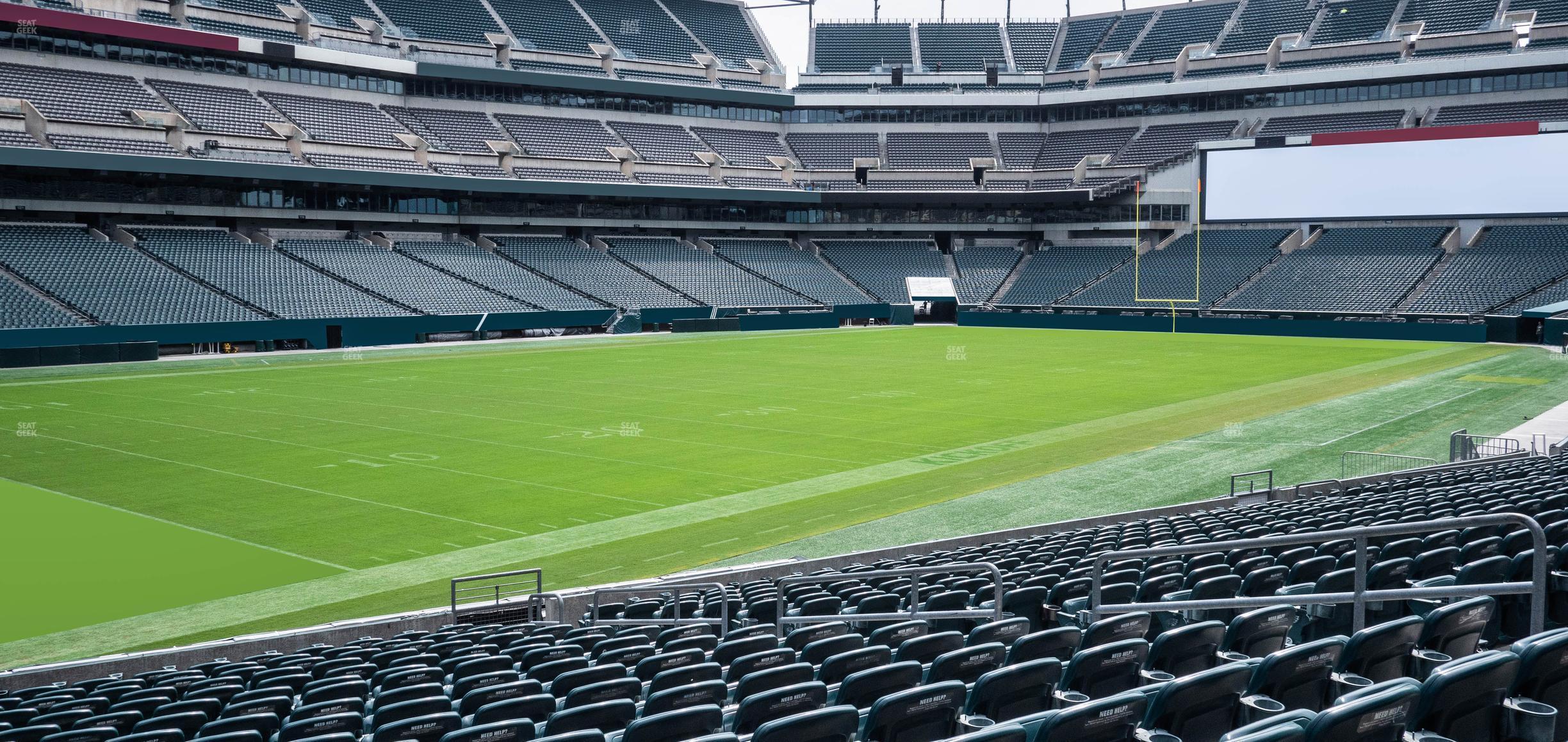 Seating view for Lincoln Financial Field Section 133