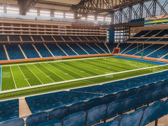 Seating view for Ford Field Section Club 227