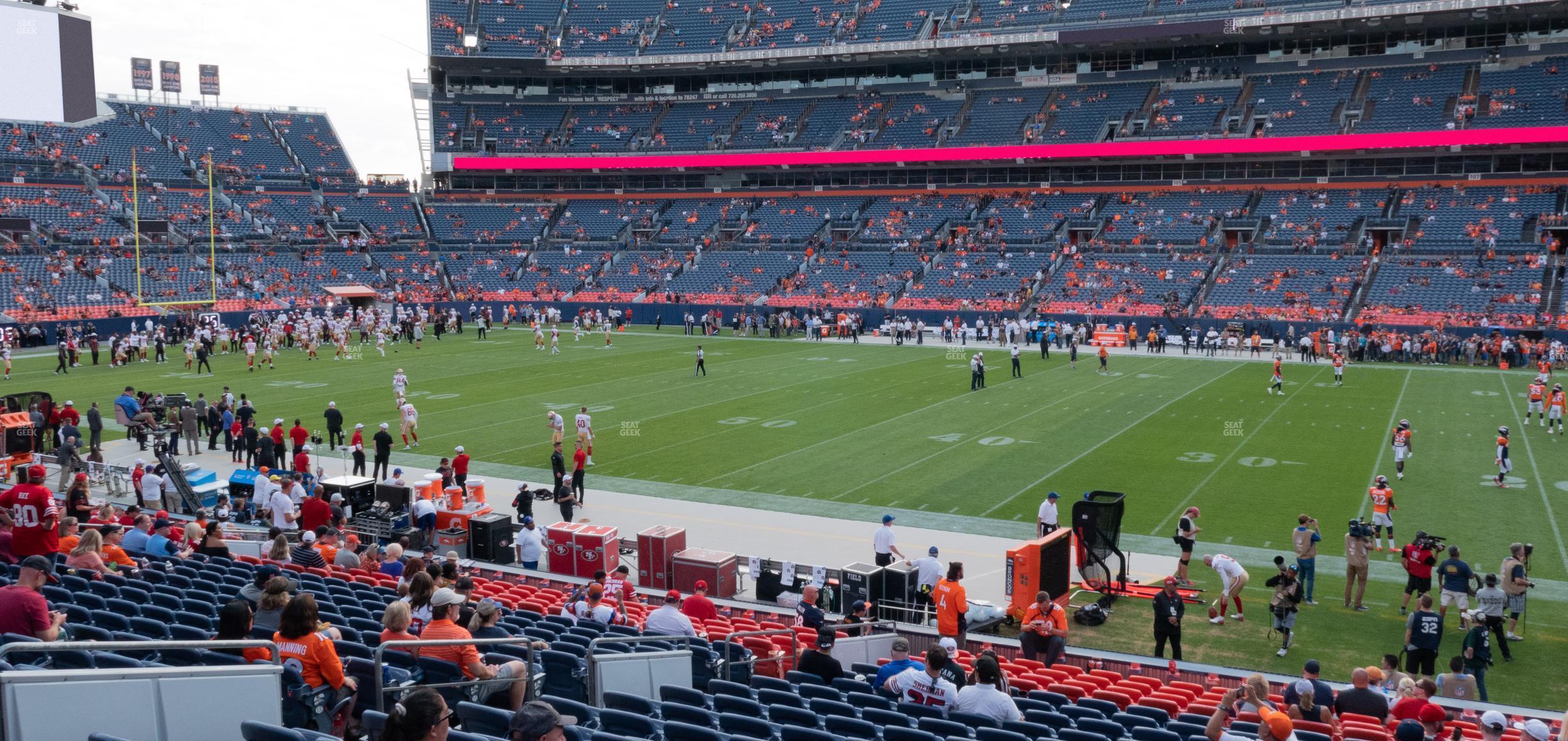 Seating view for Empower Field at Mile High Section 121