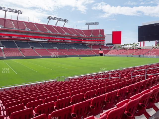 Seating view for Raymond James Stadium Section 107