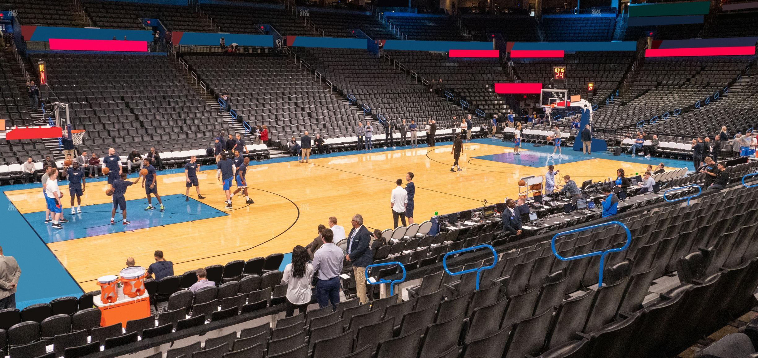 Seating view for Paycom Center Section 117