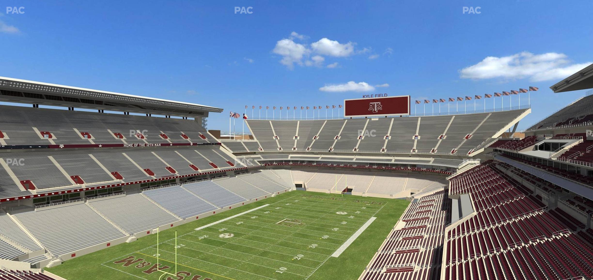 Seating view for Kyle Field Section 315