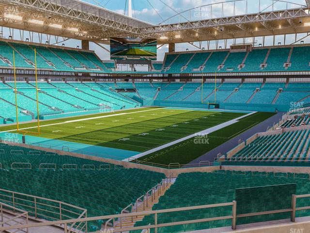 Seating view for Hard Rock Stadium Section 254