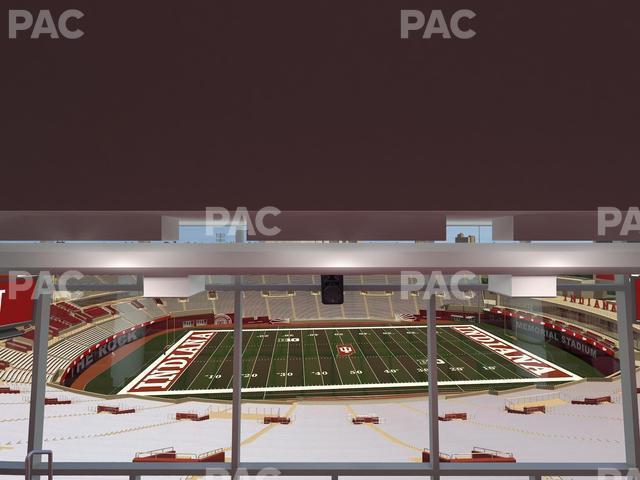 Seating view for Memorial Stadium - Indiana Section Club 406