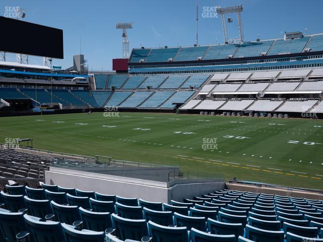 Seating view for EverBank Stadium Section 133