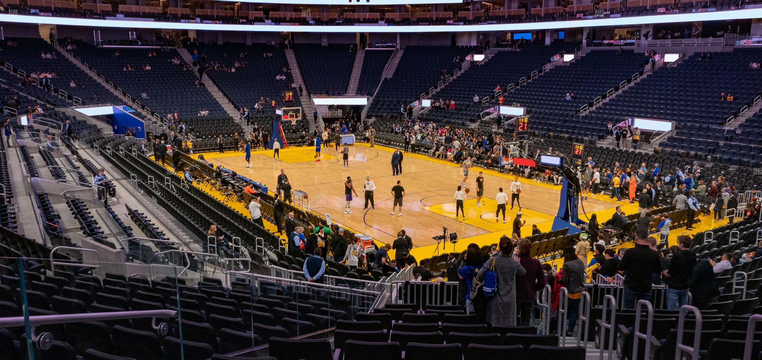 Seating view for Chase Center Section 124