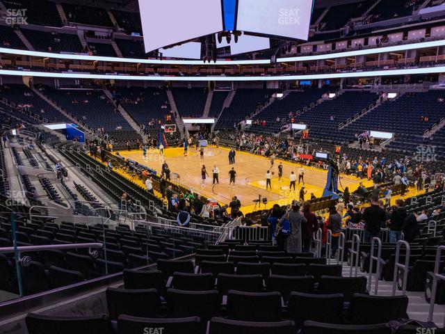 Seating view for Chase Center Section 124