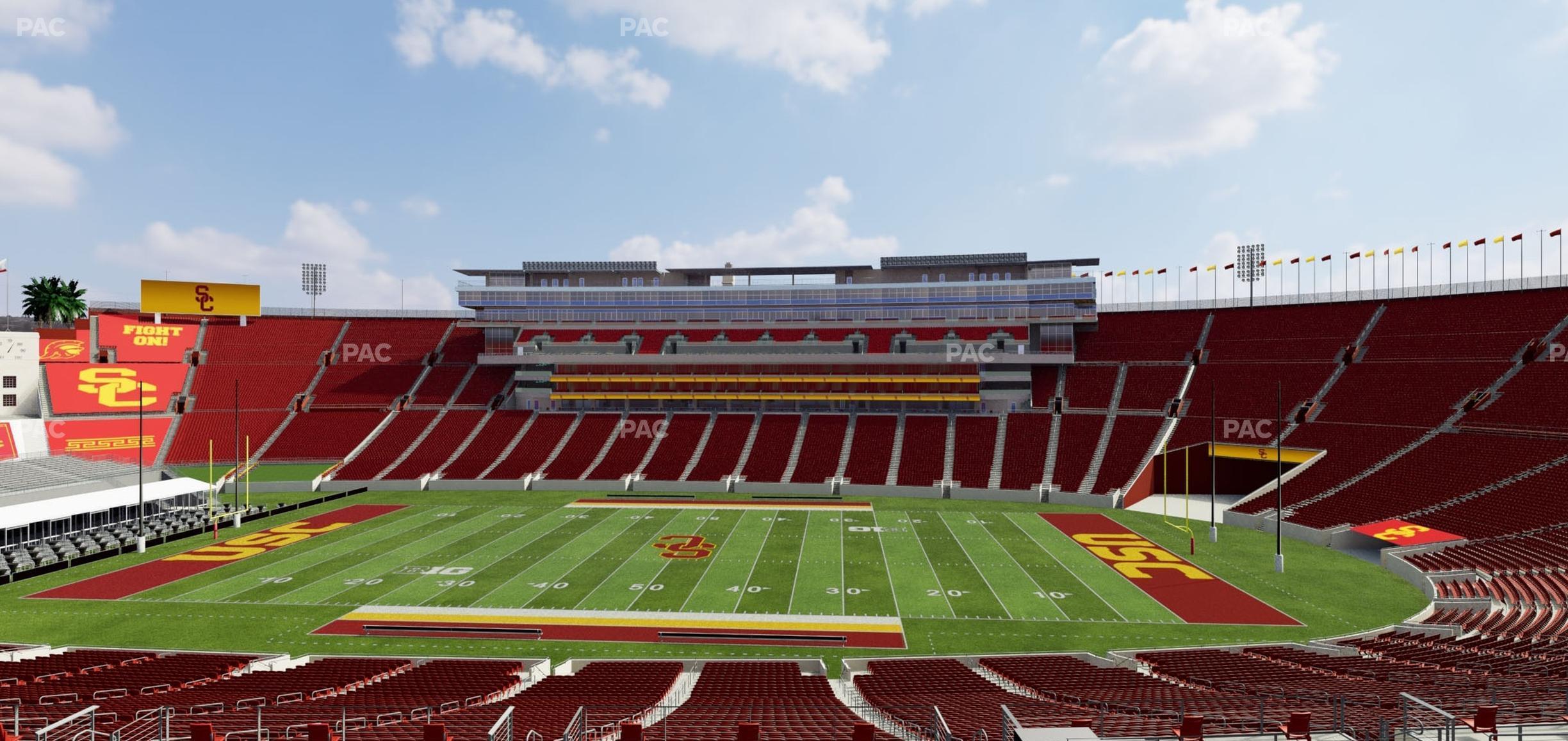 Seating view for Los Angeles Memorial Coliseum Section 221 A