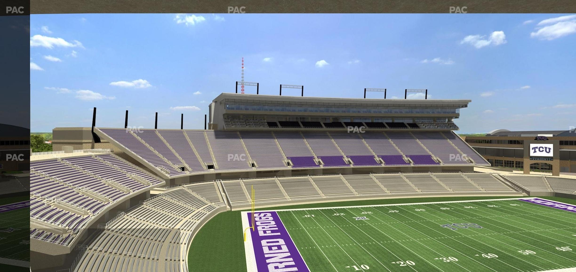 Seating view for Amon G. Carter Stadium Section Champions Suite 18